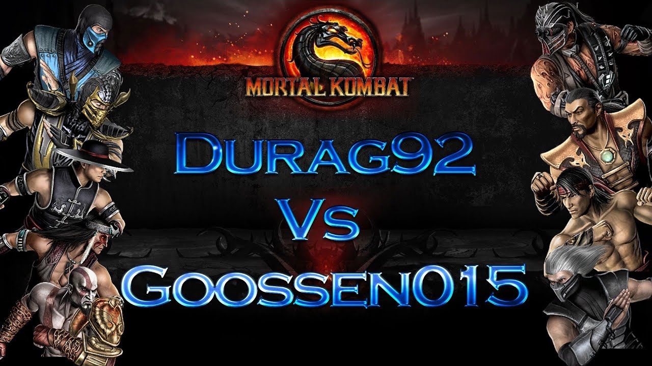 Mortal Kombat 9 (MK9) Durag92 Vs Goossen015 Part 1/2