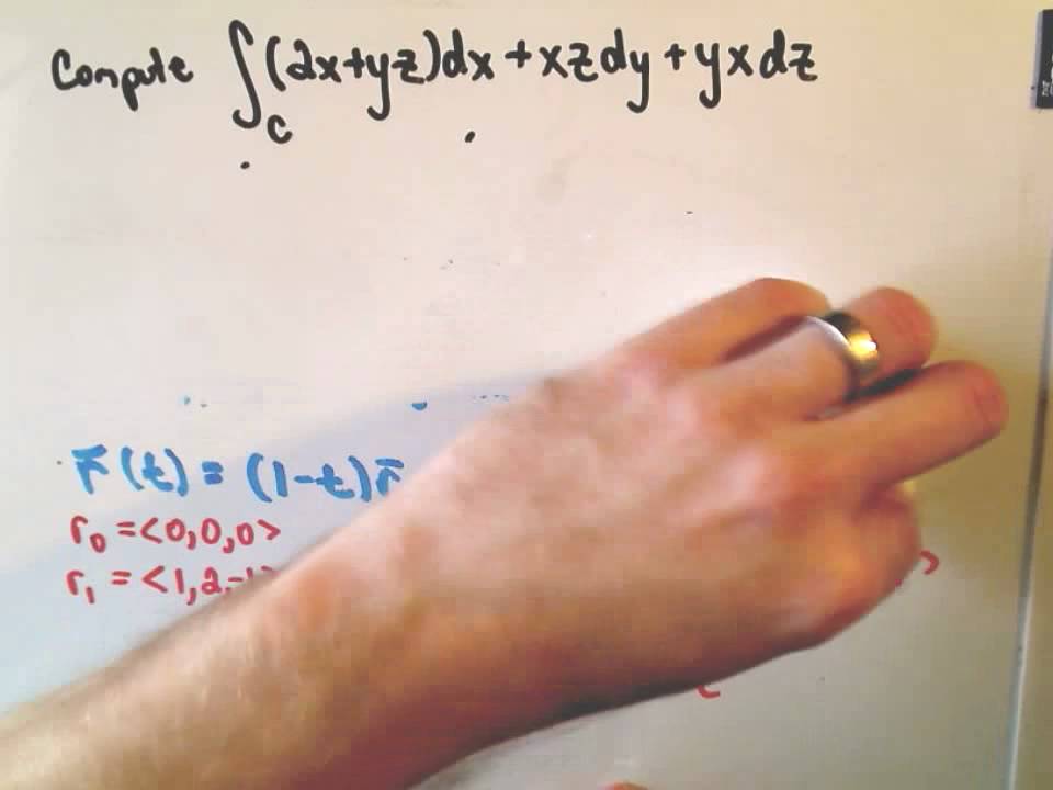 Evaluating a Line Integral Along a Straight Line Segment
