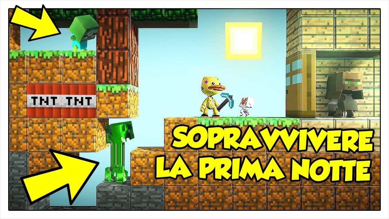 SOPRAVVIVERE LA PRIMA NOTTE NEL NUOVO MINECRAFT! - Little Big Planet 3 ITA