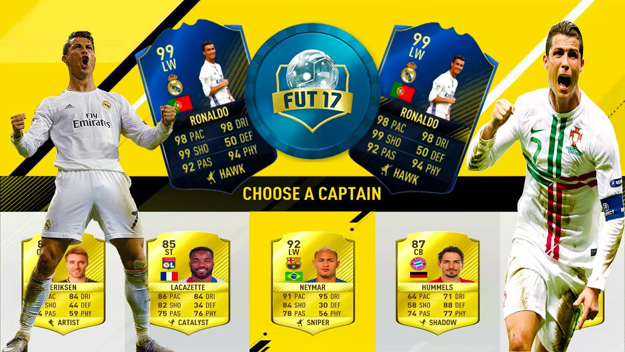 Cristiano Ronaldo 4 Goluri In 6 Minute - FIFA 17 FUT DRAFT