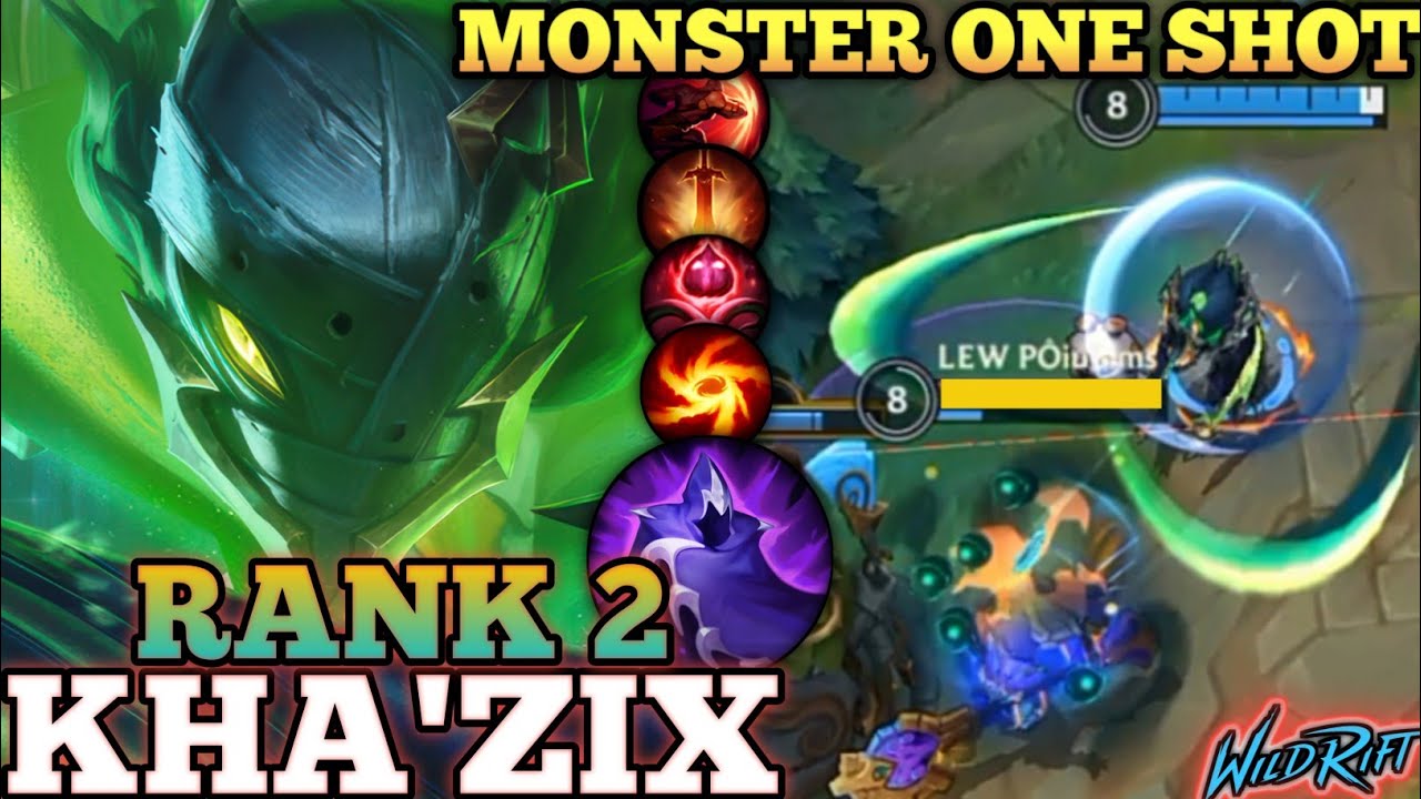 KHA'ZIX ANNOYING ONE SHOT DELETE! SUPRISE ULT EXECUTION - TOP 2 GLOBAL KHA'ZIX BY Câu Út - WILD RIFT