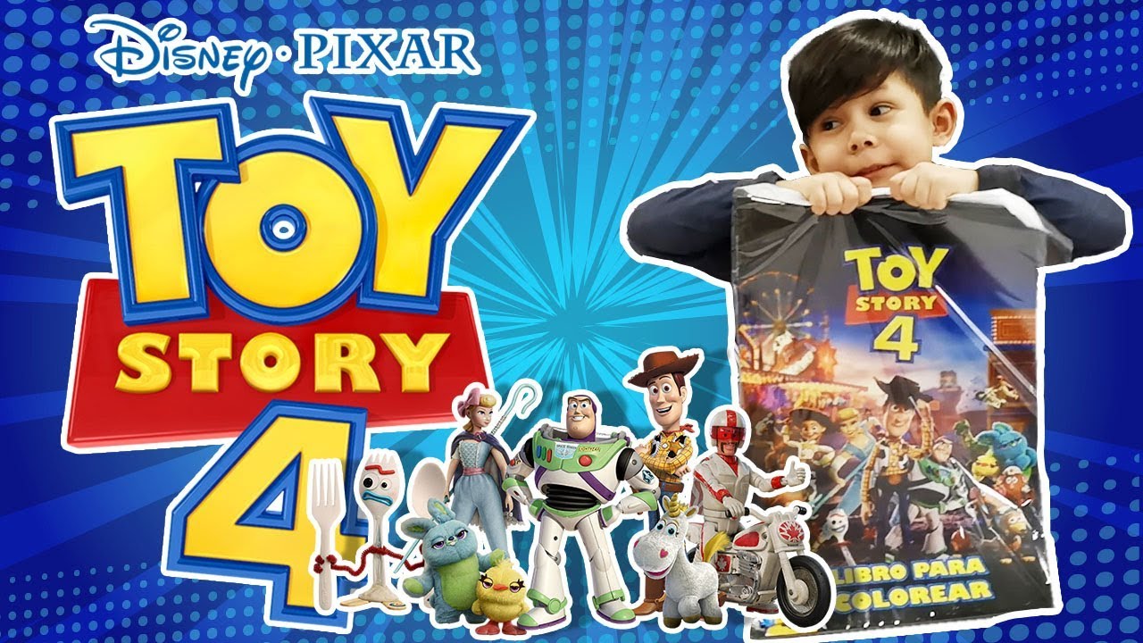 Toy Story 4 libro para colorear | Unboxing libro para colorear | Fieramigos de Neil