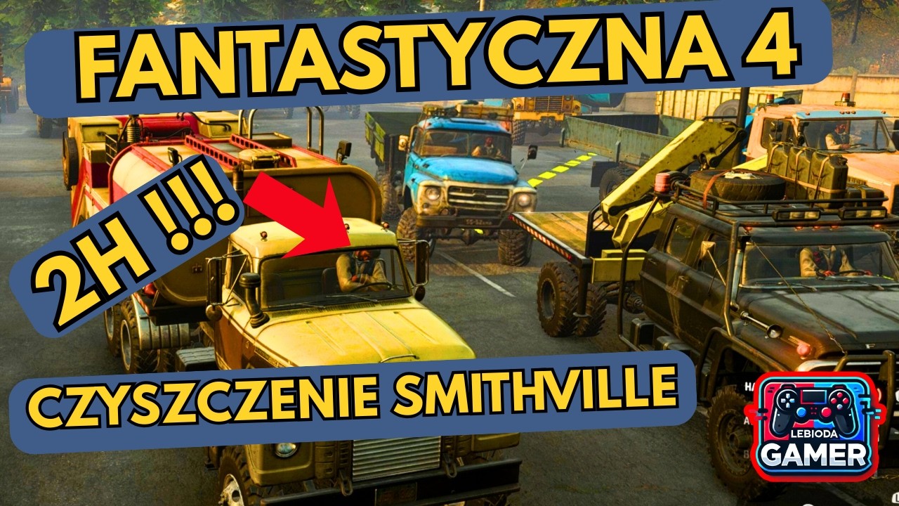CZYŚCIMY ZAPORĘ W 4 OSOBY! 🚜 Potężna flota i 2h akcji | SnowRunner #smithville #snowrunner