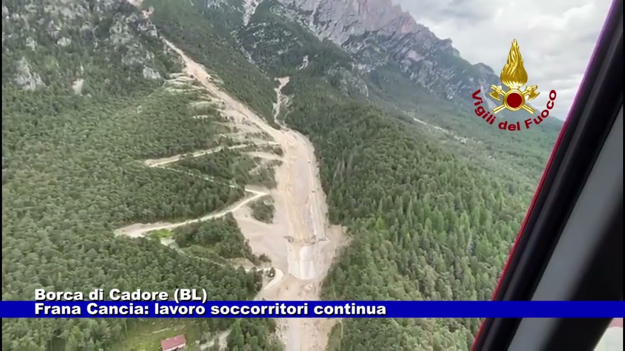 Borca di Cadore (BL). Frana Cancia, lavoro soccorritori continua 17.06.2025