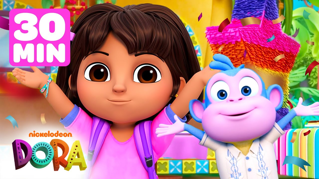 Dora and Boots Fiesta Marathon! 💗 30 Minutes | Dora & Friends
