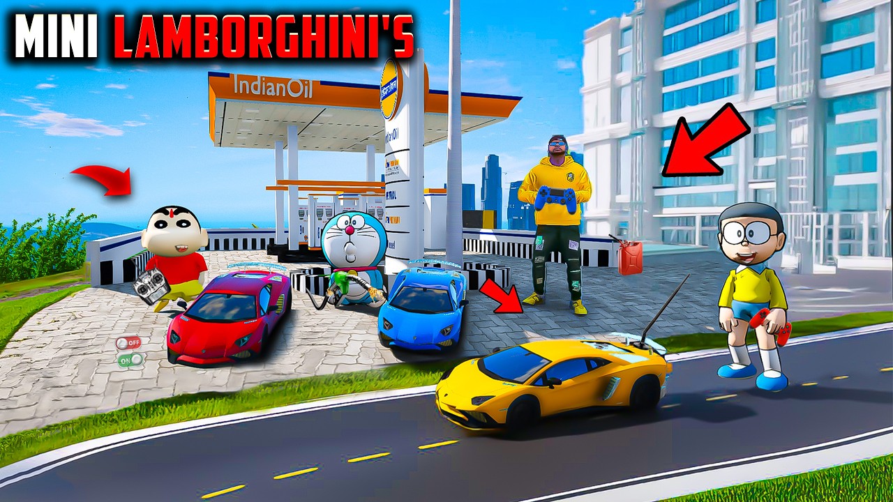 GTA V : Franklin & shinchan😱Buying Mini 🤑Lamborghini's 🤣 GTA5. Telugu | Tri Star