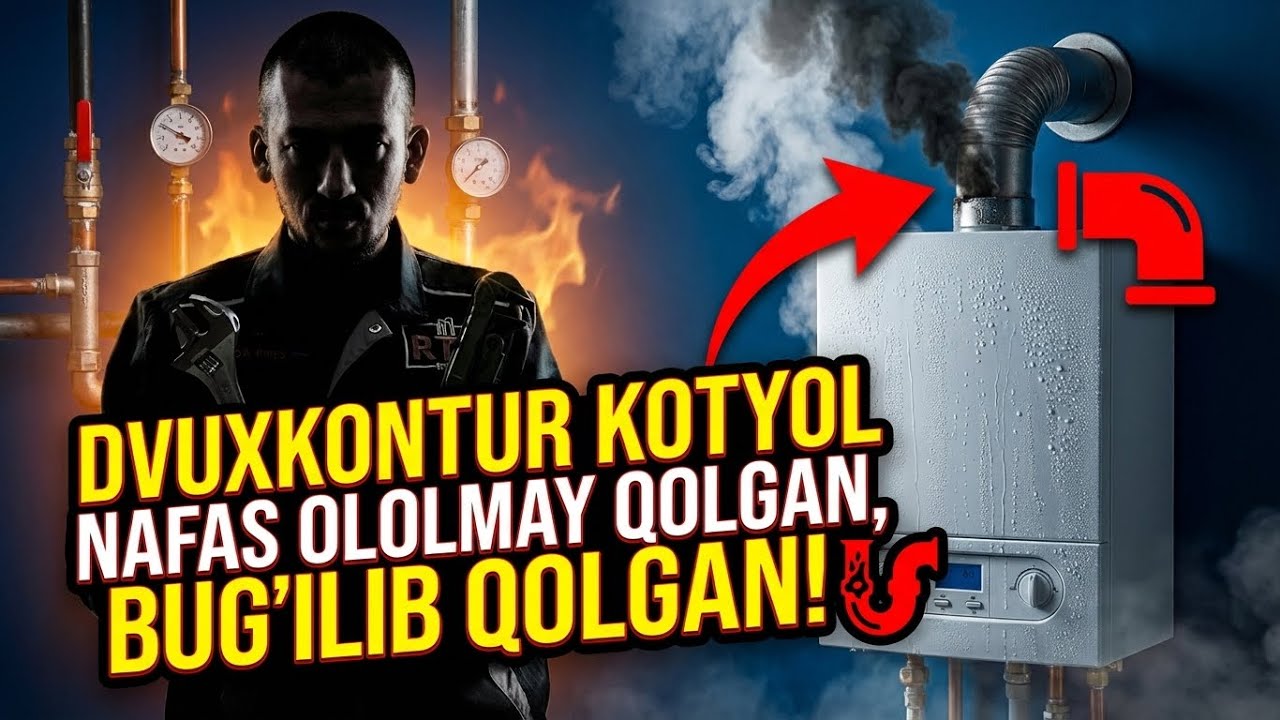 Двухконтурный котёл бугилиб колипти ))