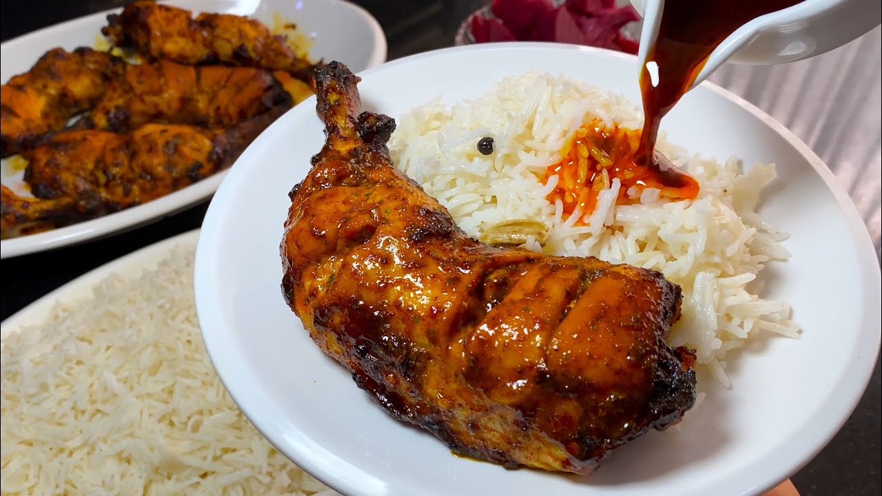 #جاج محمر بوحد التتبيلة حامض وحار يْشهي🤤وروز بلا مكيال ويجي مزربع كل حبةروحدها👌🏻