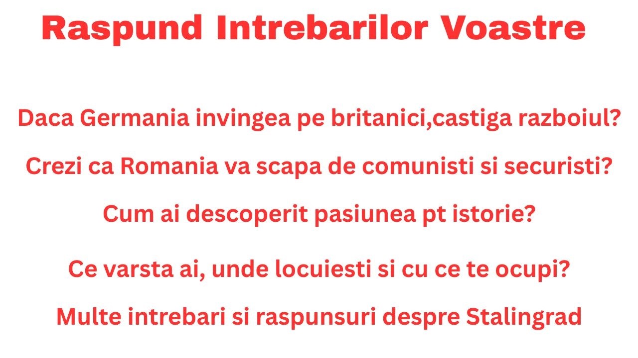 Raspund Intrebarilor Voastre - 20.000 Abonati