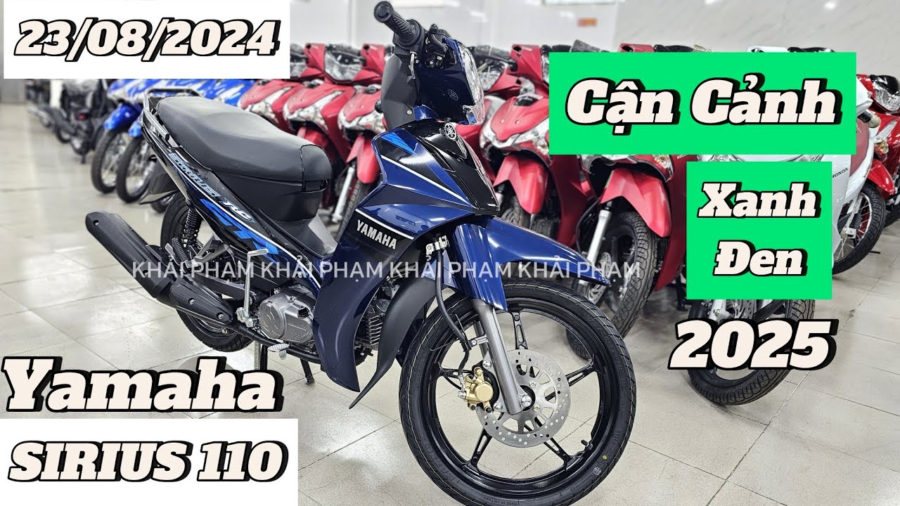 Cận cảnh Yamaha SIRIUS 110 2025 màu Xanh Đen cực đẹp + giá bán ngày 22/08/24. Khải Phạm #sirius #110