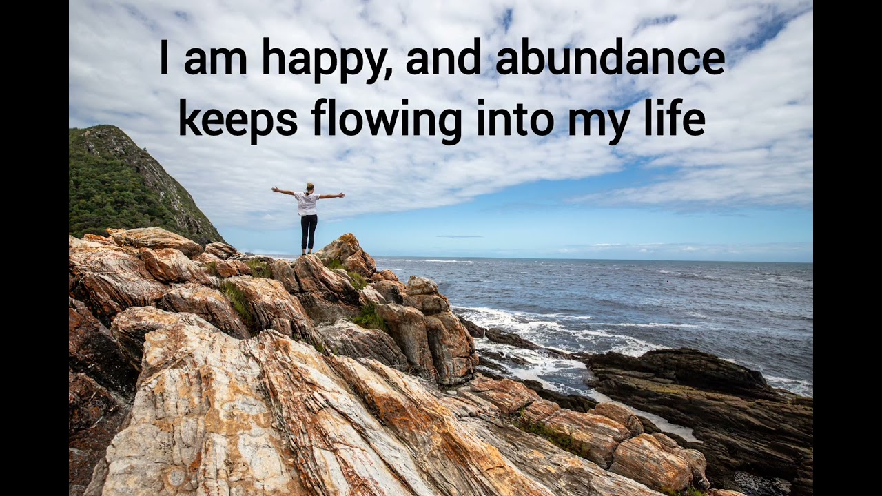 Affirmations of positive thinking and faith