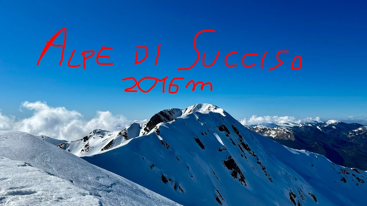 Alpe di Succiso 2016m - cresta sud in invernale 