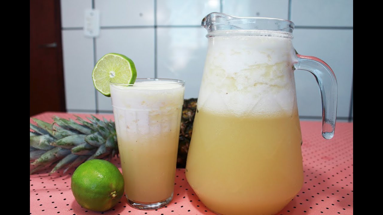 SUCO NATURAL DE ABACAXI COM LIMÃO - SUPER REFRESCANTE