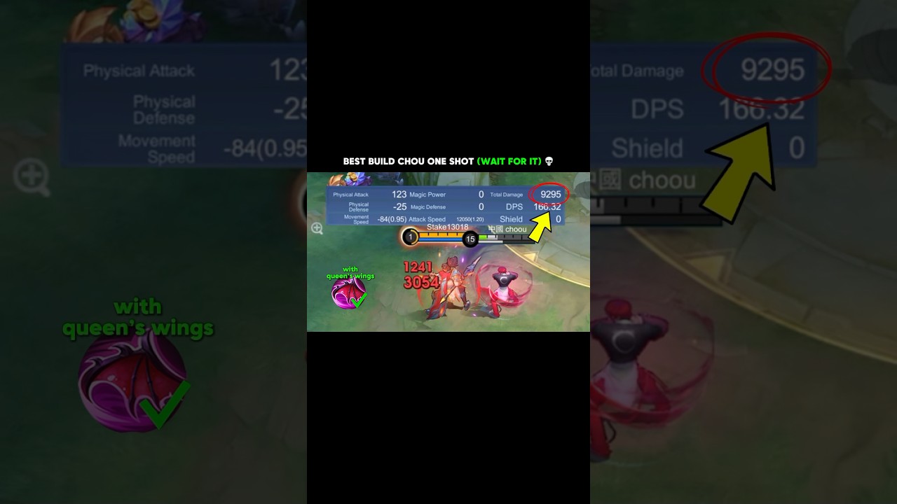 best build one shot chou? 🤔 #mobilelegends #choou #shorts #mlbb