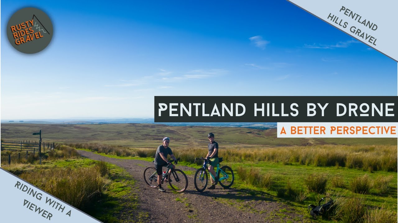 Gravel Cycling In The Pentlands With The Drone