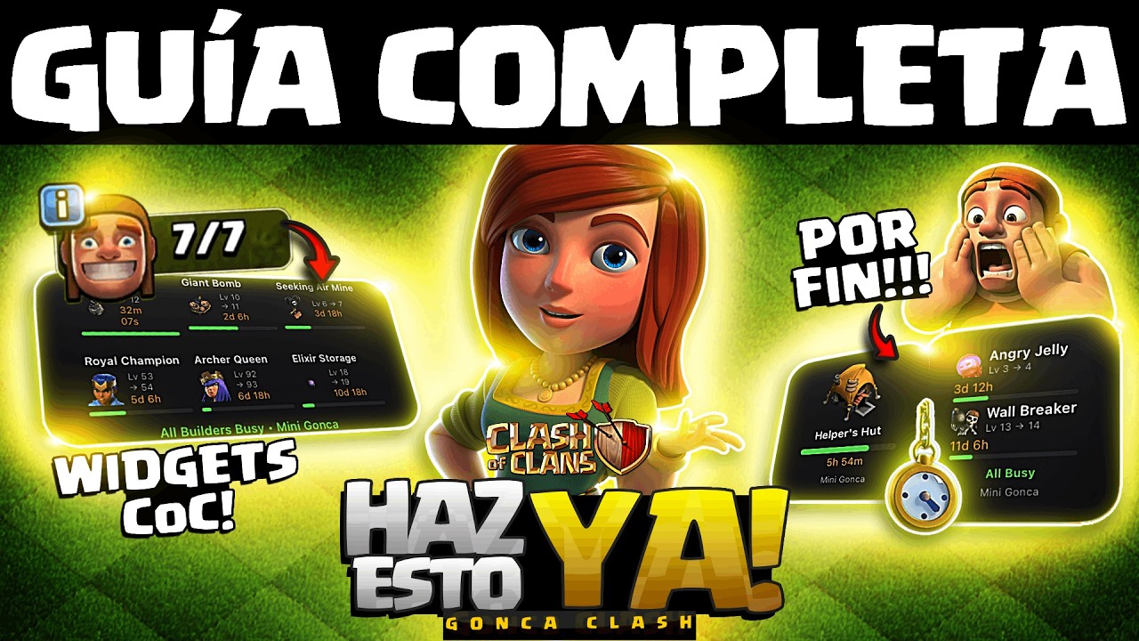 🚨 POR FIN: WIDGETS GRATIS y NOTIFICACIONES INTELIGENTES para las MEJORAS de Clash of Clans