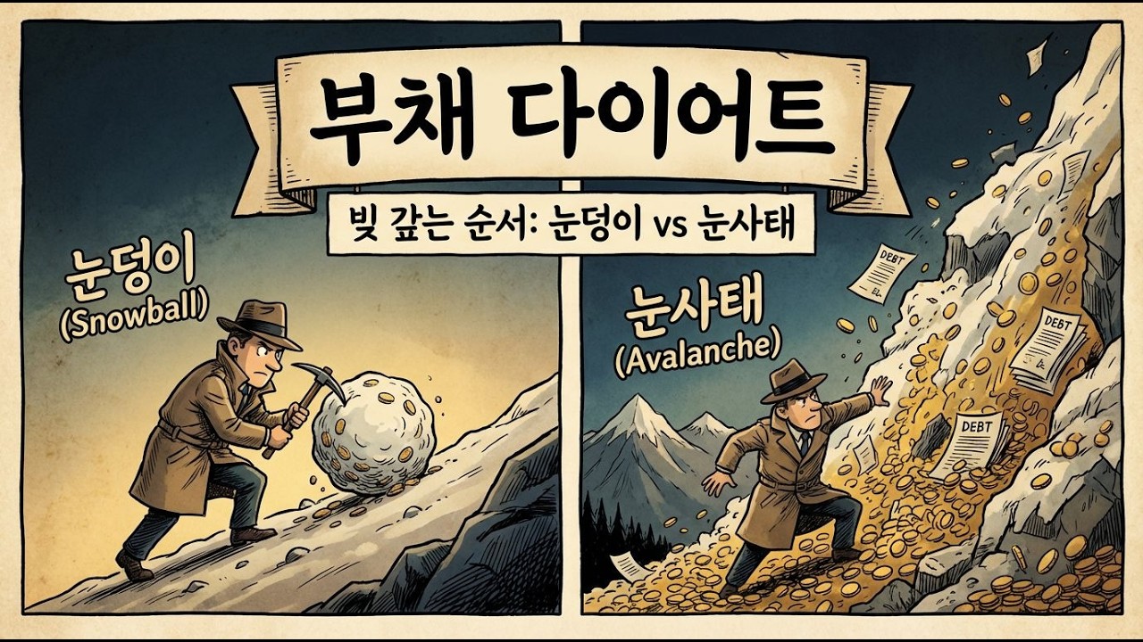부채 다이어트(빚 갚는 순서: 눈덩이/눈사태)