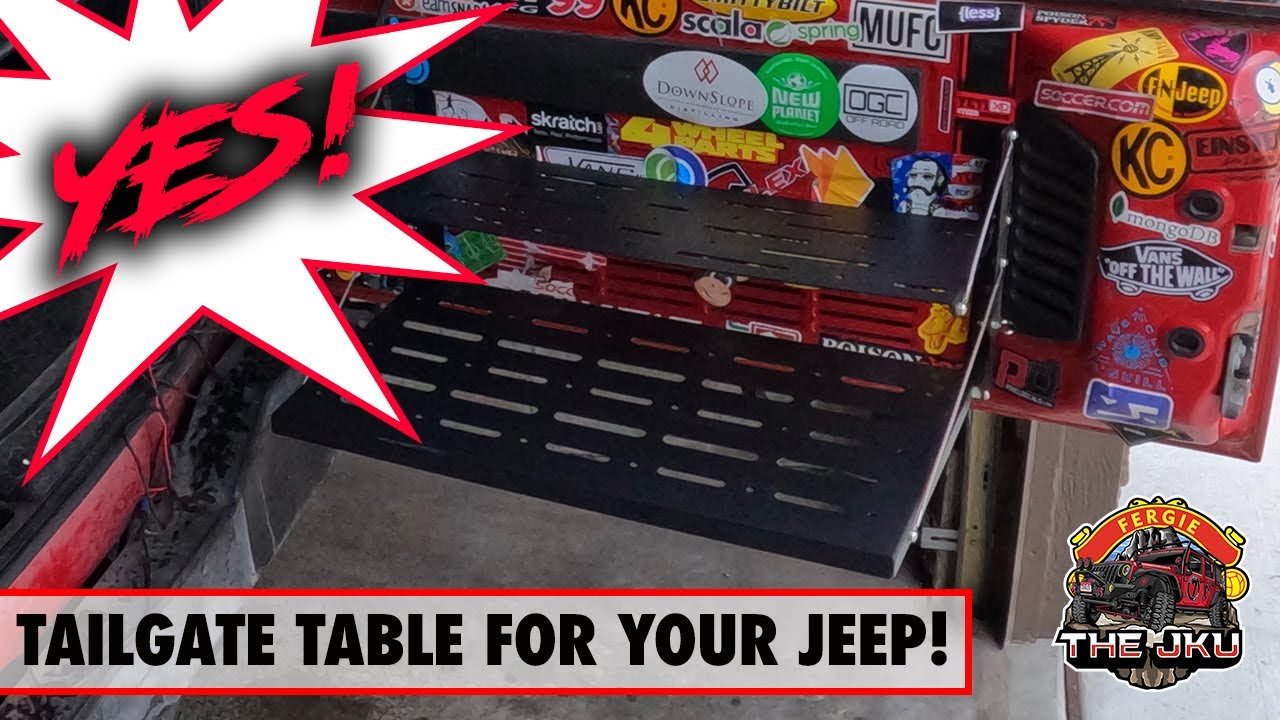 Installing a Tailgate table on your Jeep is EASY