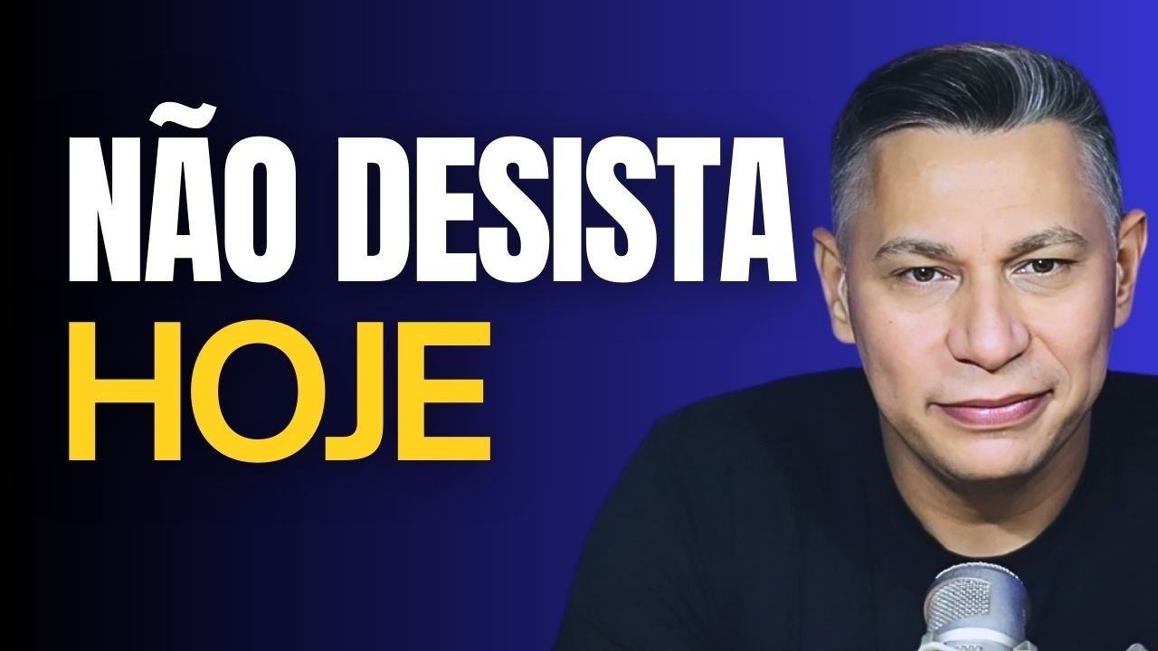 Não desista hoje | Uma mensagem de força para continuar I Fábio Falcão