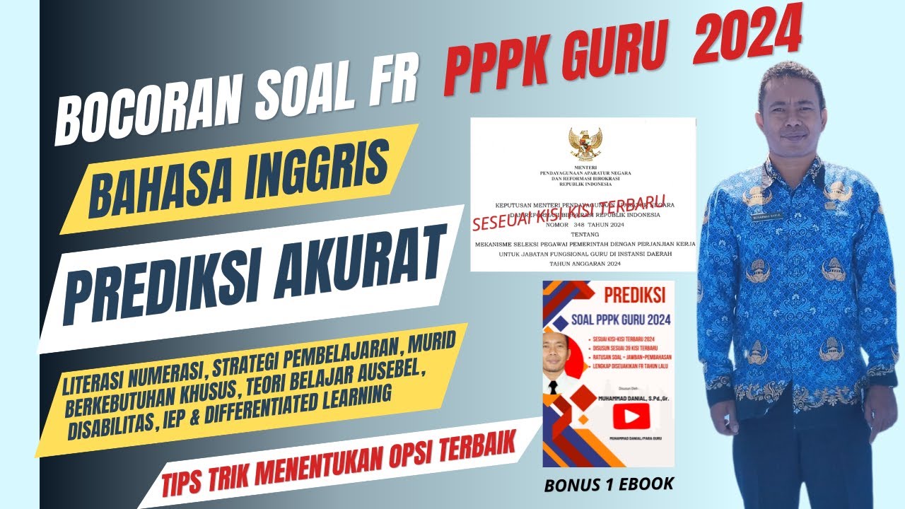 BAHAS BOCORAN SOAL PPPK 2024 GURU BAHASA INGGRIS