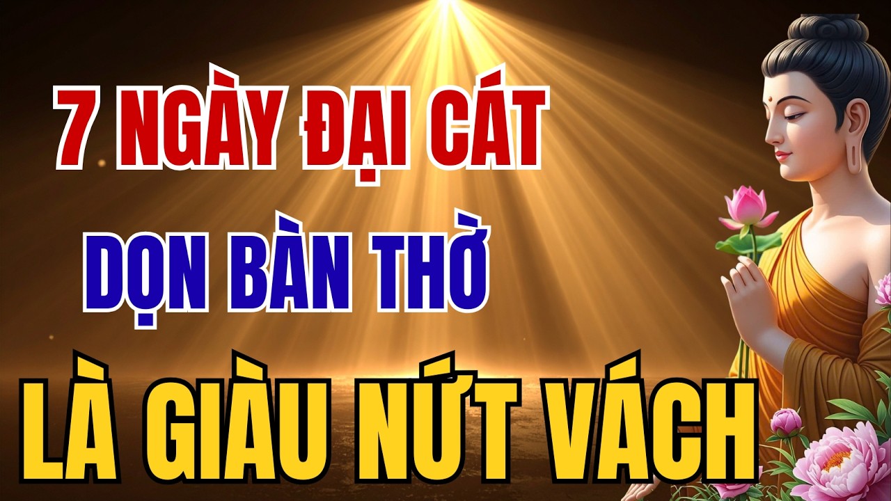 Dọn Bàn Thờ 7 Ngày Đại Cát Này , Lộc Ùa Về Ào Ào | PHONG THỦY PHÚC LỘC