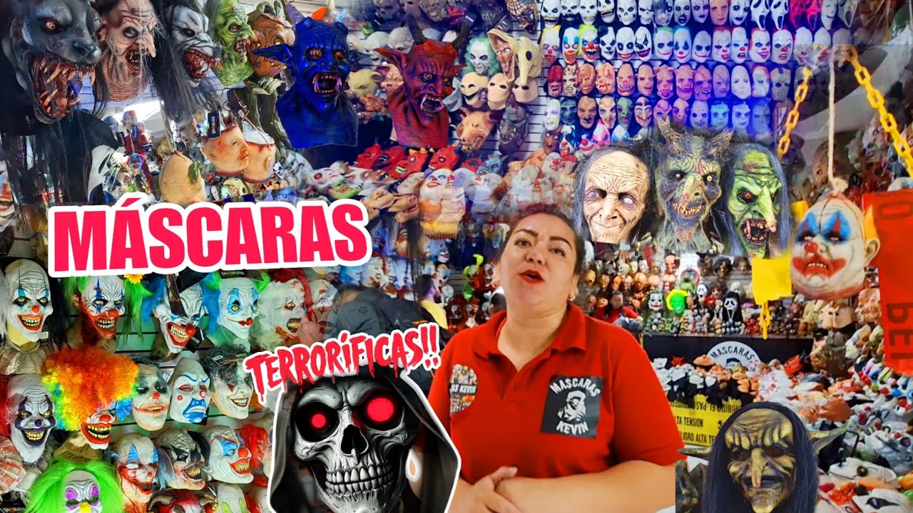 Nueva TIENDA DE MÁSCARAS EN REMATE: Modelos EXÓTICOS, ÉSTAS SÍ ESPANTAN, Todo para HALOWEEN 