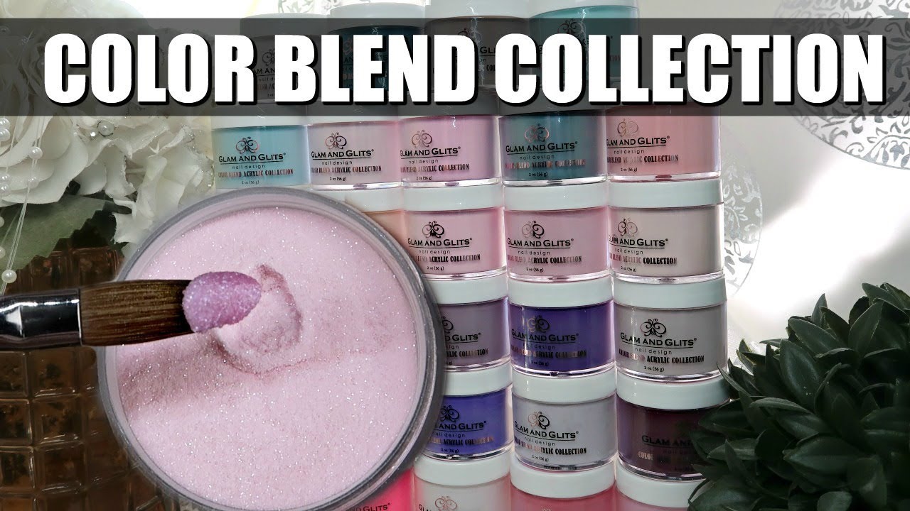ACRYLIC SWATCHES | GLAM AND GLITS | COLOR BLEND PART 1