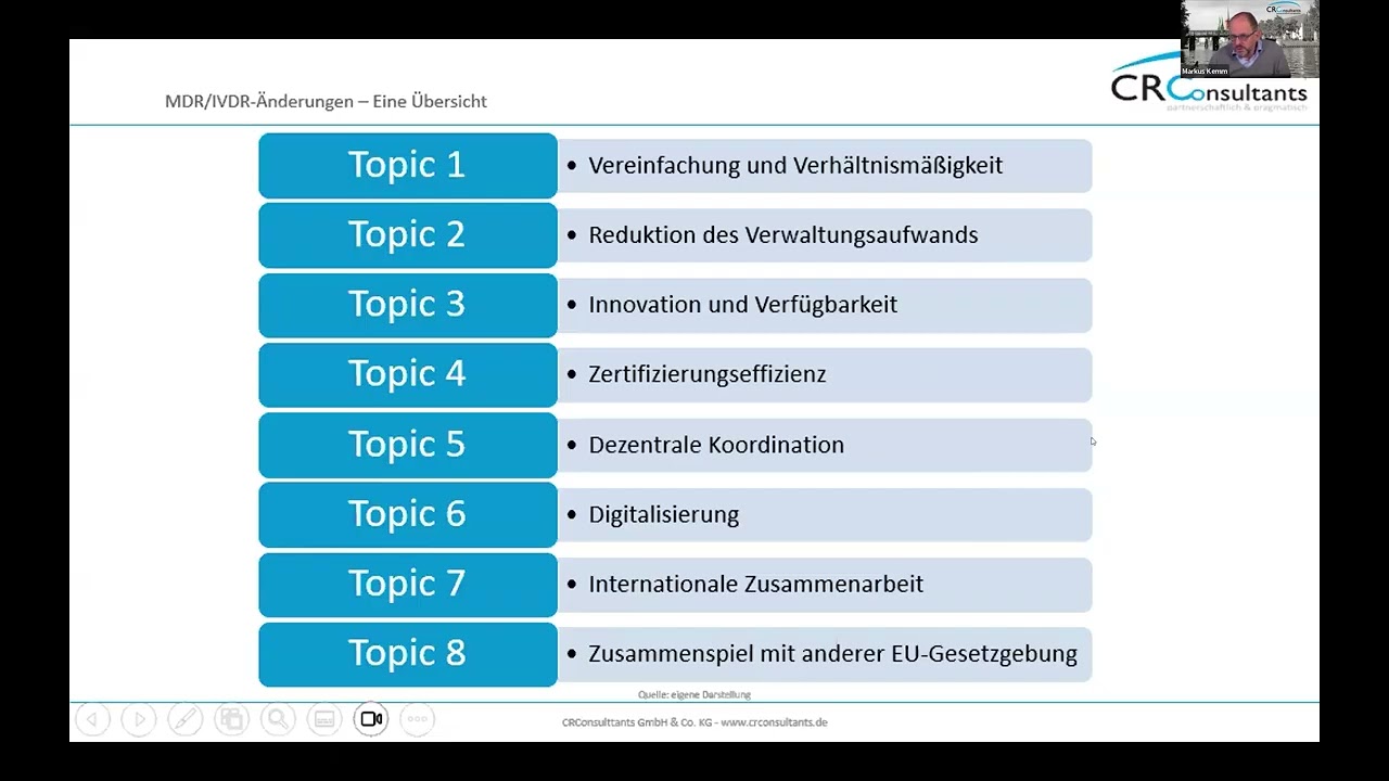 Webinar: Update Medizinproduktverordnung - Plattform- und Medizintechnikdialog