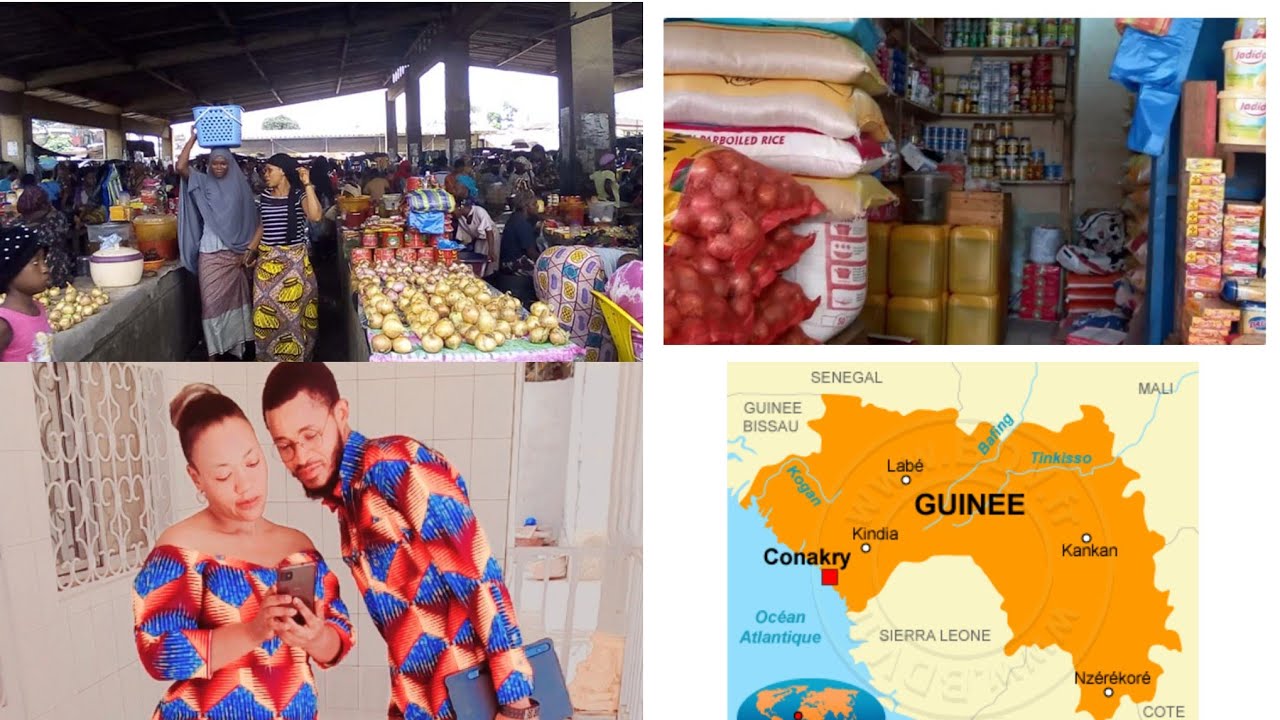 LES COURSES ALIMENTAIRES AU MARCHÉ MADINA CONAKRY