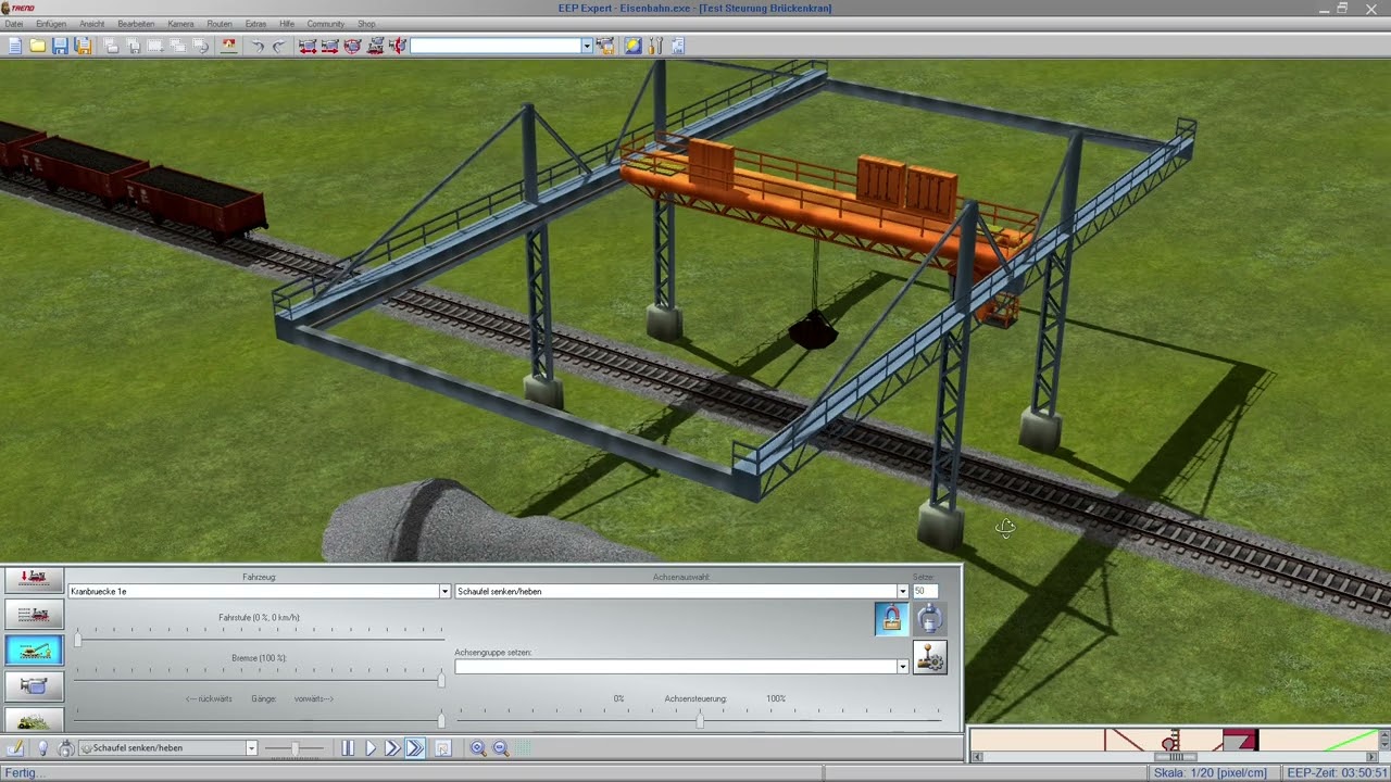 Bauen mit EEP Tutorial 5 Steuerung Brückenkran