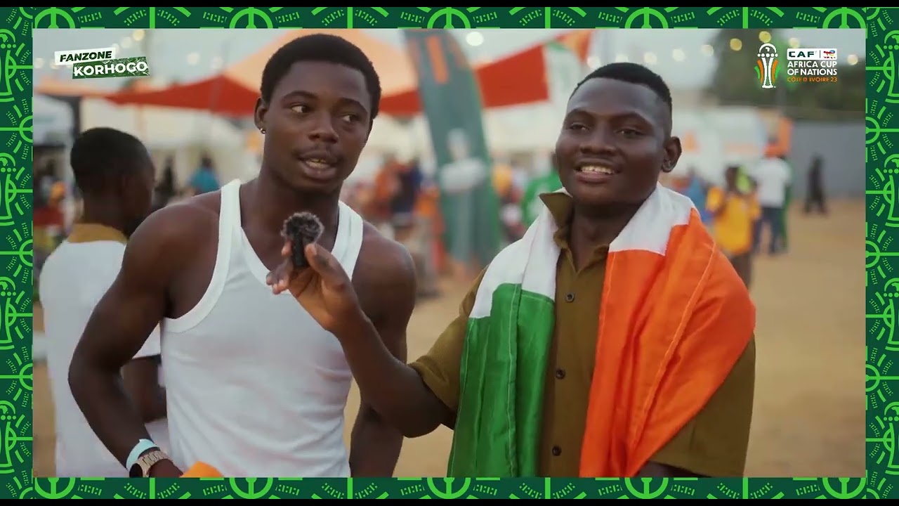 Finale CAN 2023 : ambiance à la fanzone de Korhogo