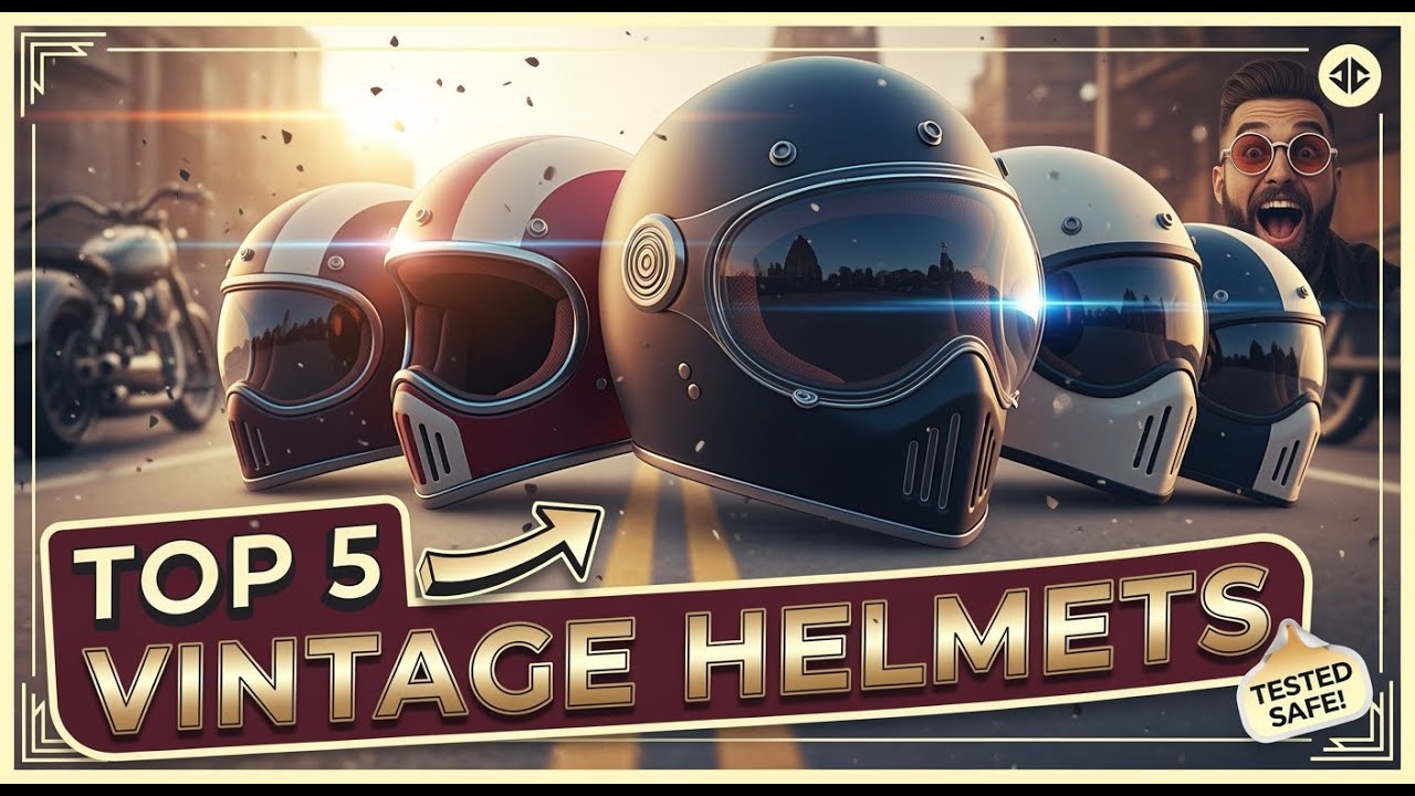 TOP 5 Best Vintage Style Motorcycle Helmets 2026 | Classic Looks with Modern Protection