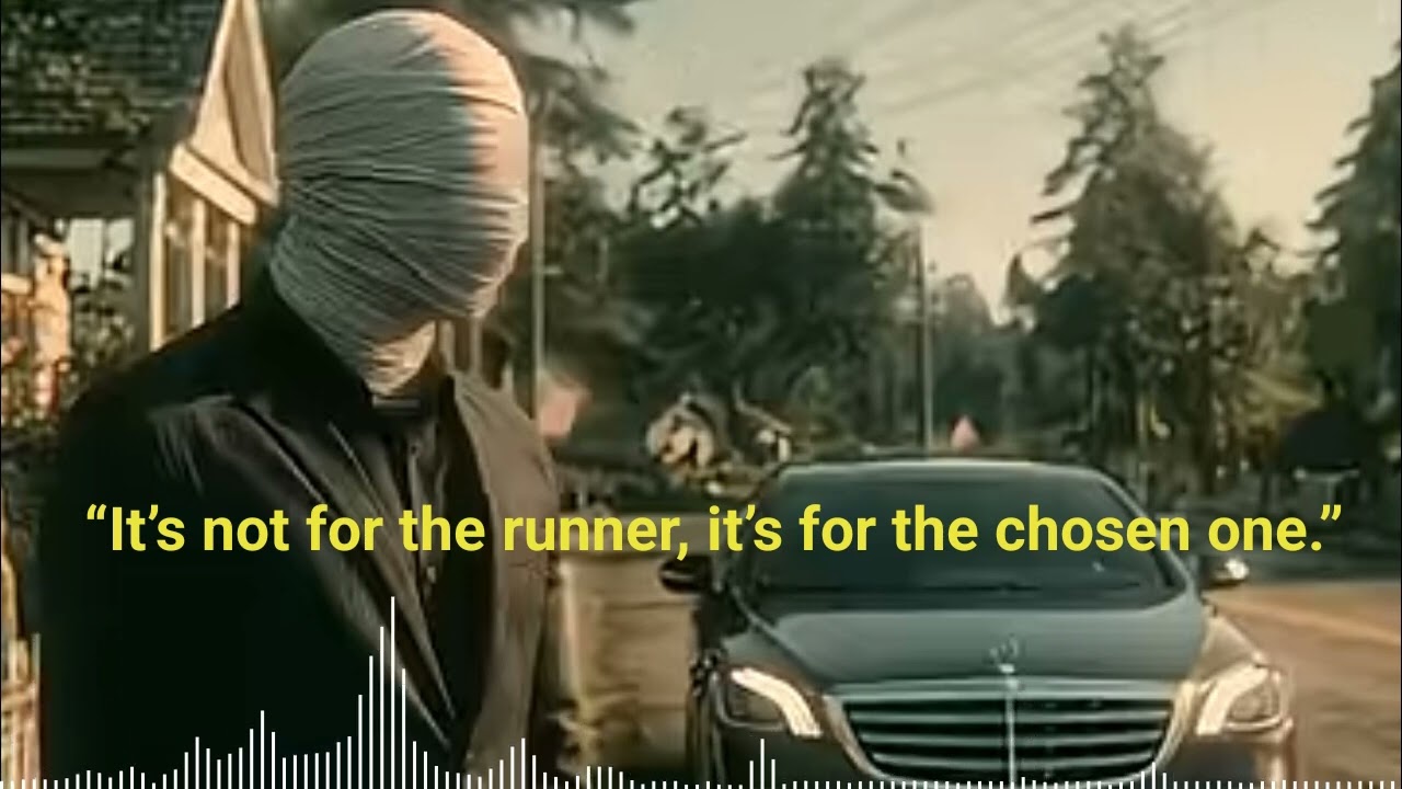 “It’s not for the runner, it’s for the chosen one.”