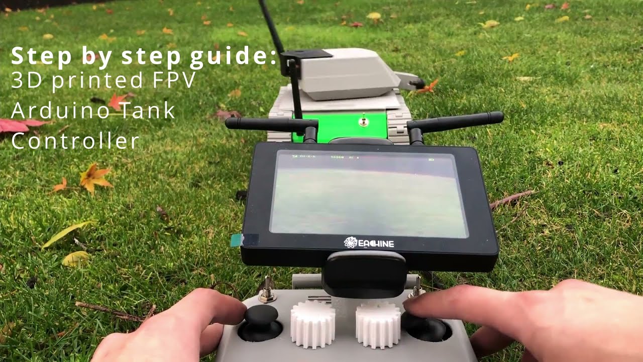 Step by step guide: 3D printed FPV Arduino Tank Controller
