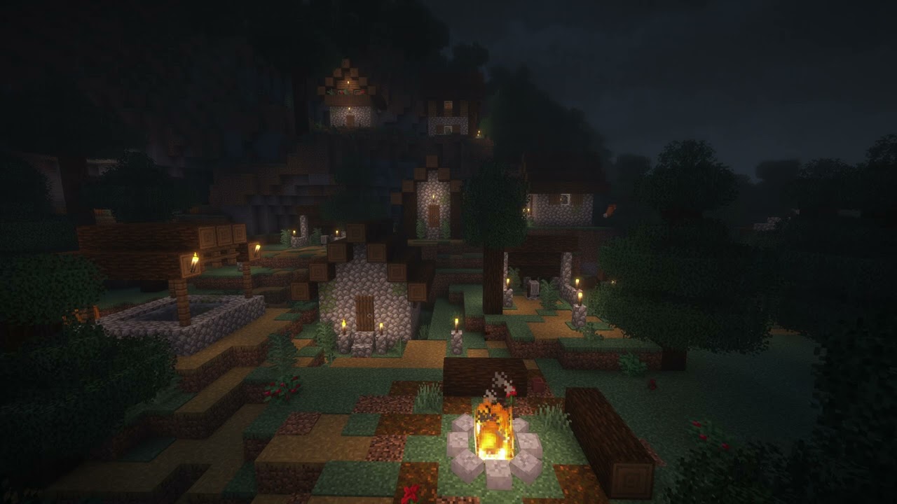 3‑Hour Minecraft Rain Ambience | Cozy Gaming • Minecraft Relaxation