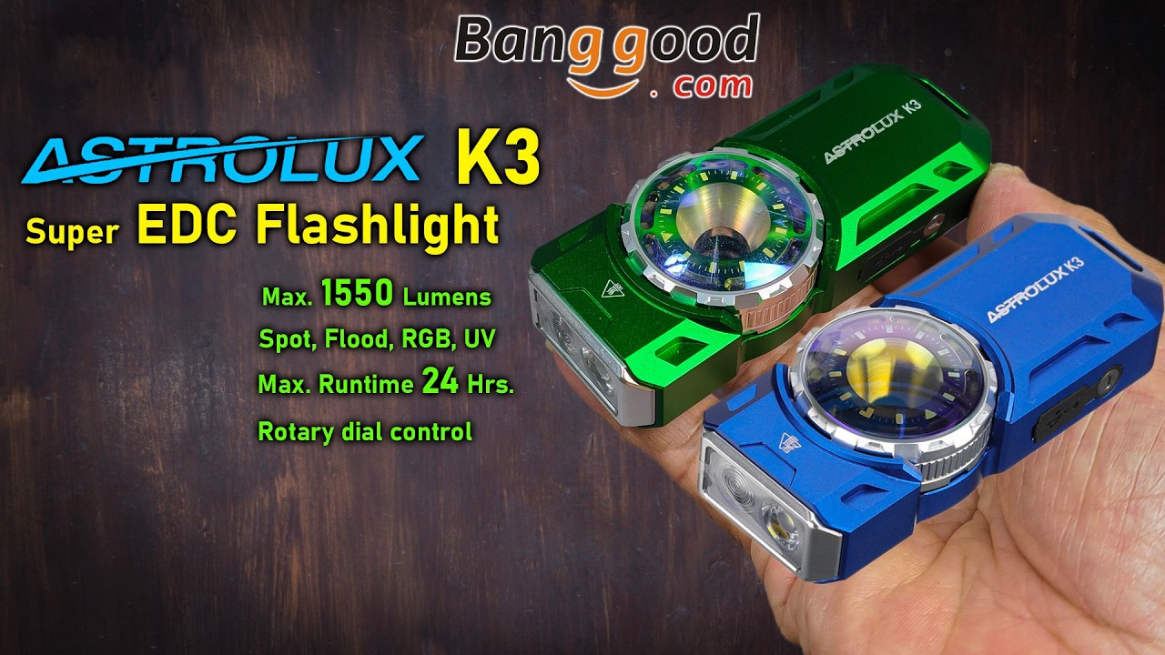 Astrolux K3 🟠EDC Flashlight ตัวเล็ก เสปคดี แสงหลักพุ่ง+กว้าง แสงข้าง RGB สวยงามโลหะทั้งตัว *มีโค้ดลด