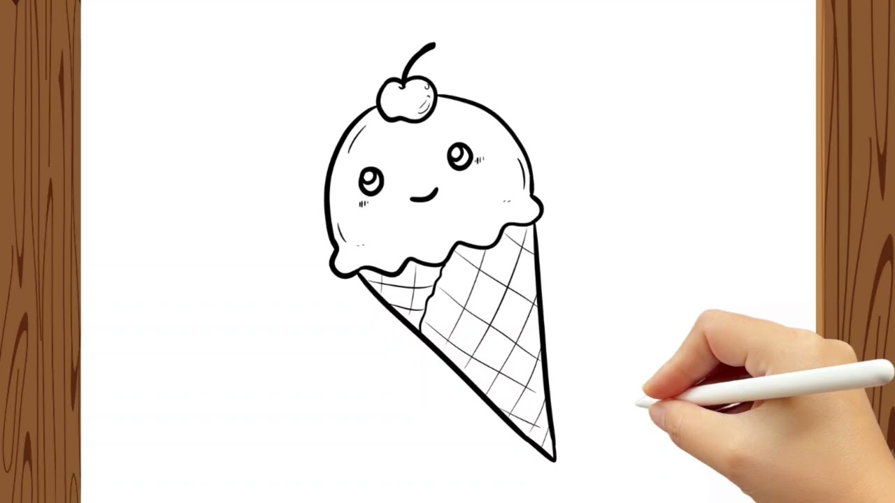 How to Draw Cute Ice Cream