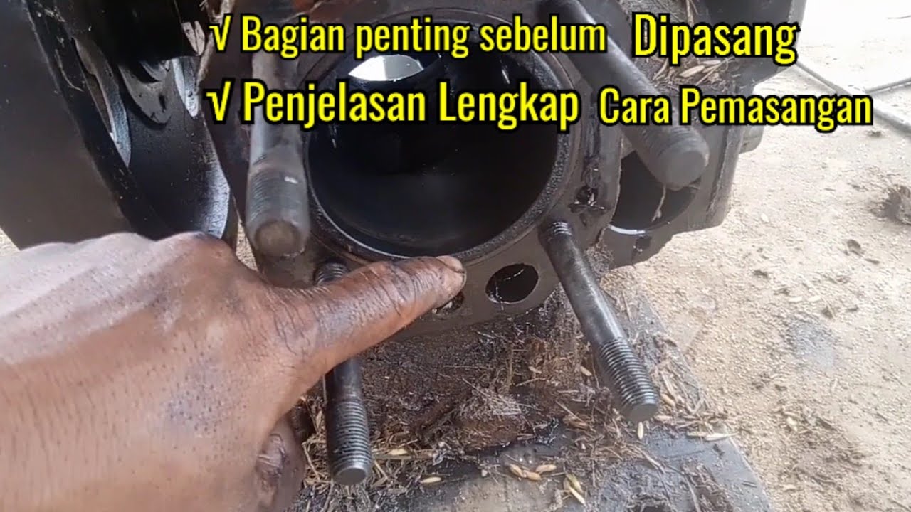 CARA BONGKAR PASANG LINER MESIN DIESEL