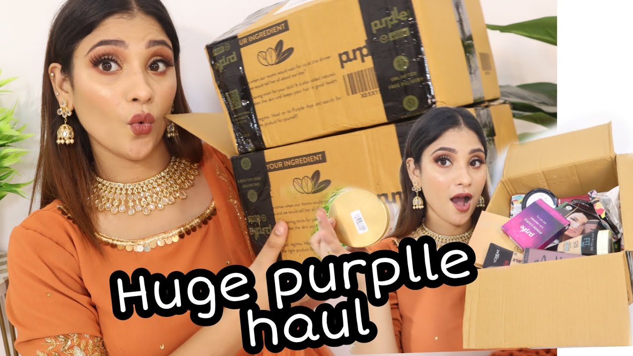 *HUGE *NEW PURPLE MAKEUP HAUL  || shystyles