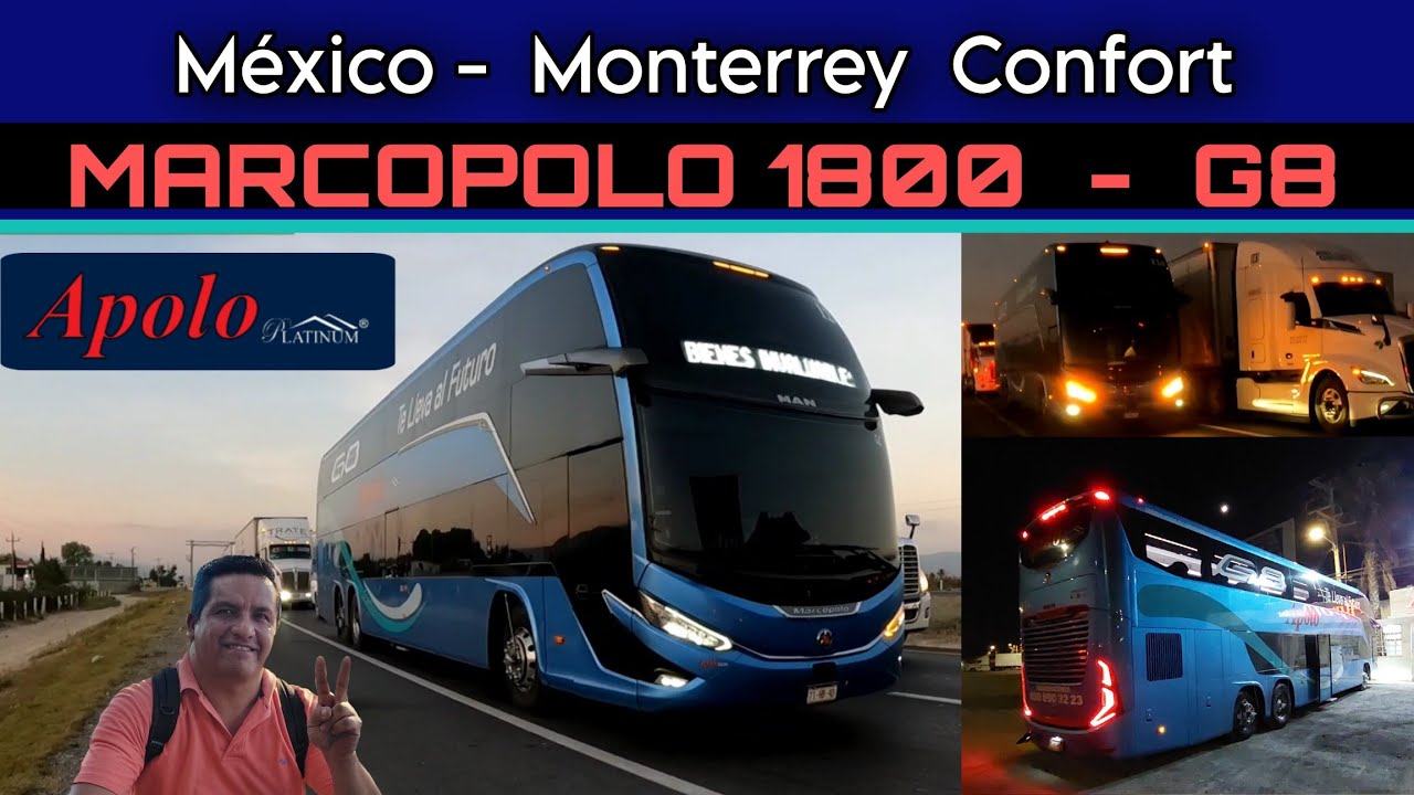 México Monterrey de lujo en Marcopolo Paradisso G8 de Apolo Platinum