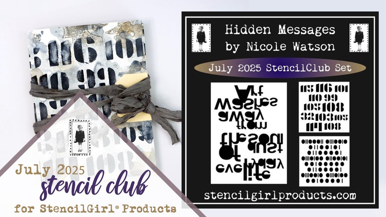 I'm the July Artist! July Stencil Club Reveal with StencilGirl Products