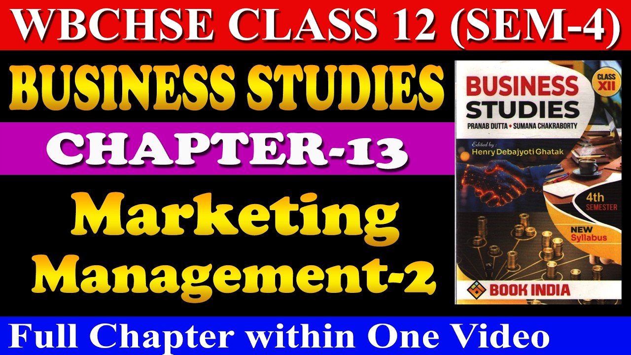 Marketing Management – 2 | BSTD | WBCHSE | Semester 4 | HS Exam | Business Studies in Bengali