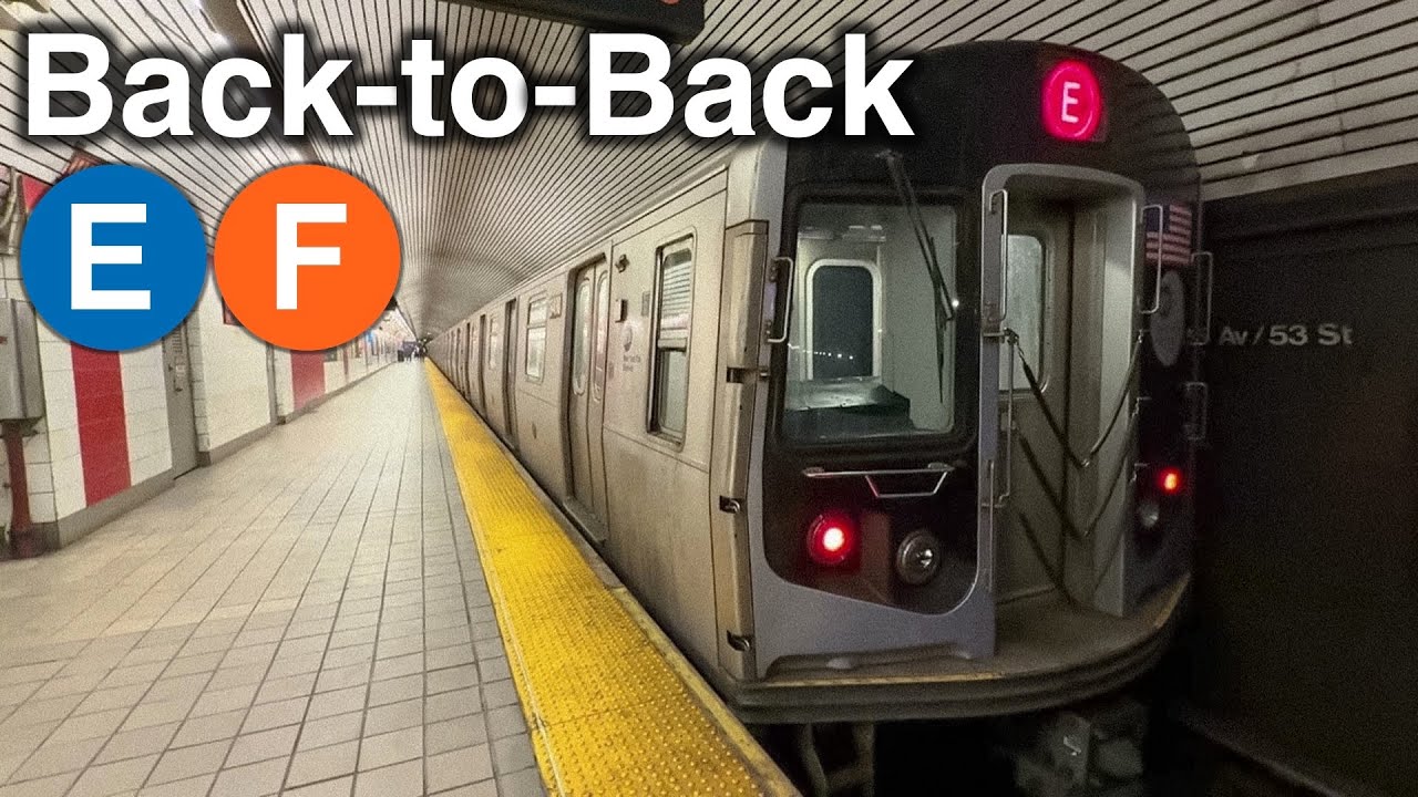 8 More Minutes of Back-to-Back E and F Trains at 5 Av-53 St