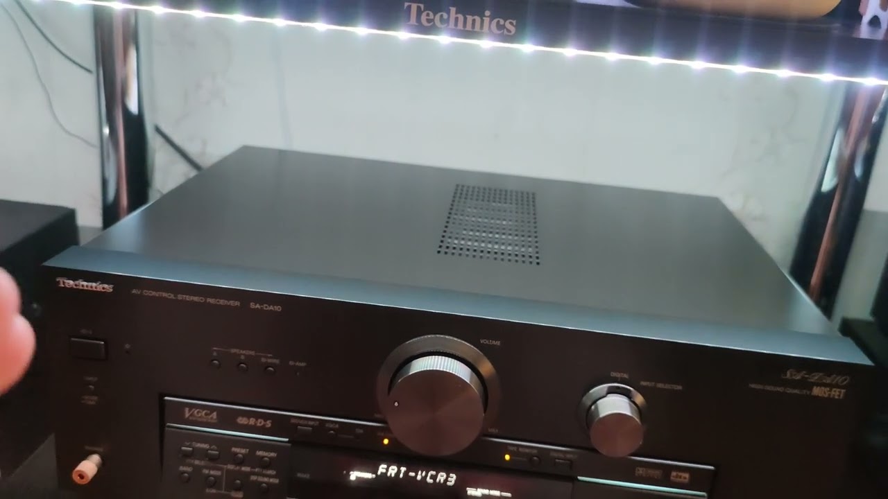 Ну вот ресивер Technics SA-DA10! Снова в строю на своём законном месте! ☝️🙂👍