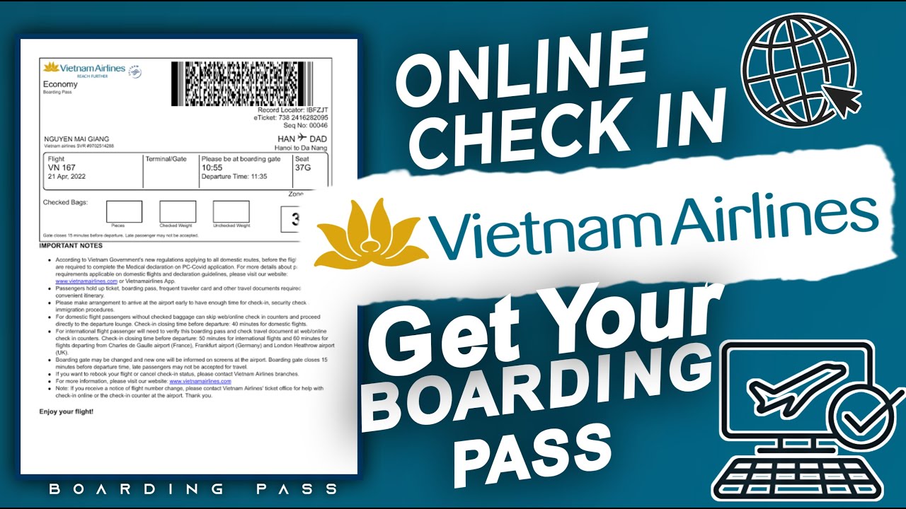 How to Check In for Your Vietnam Airlines Flight Online Check-In Tutorial | Vietnam Airlines |Ticket