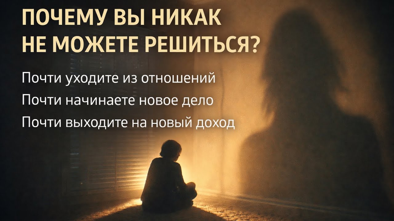 ПОЧЕМУ ВЫ НИКАК НЕ МОЖЕТЕ РЕШИТЬСЯ 