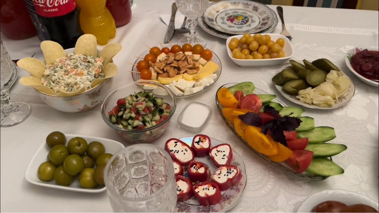 İftar süfrəsi .Qonaqlarıma iftara nələr hazırladım. İftar sofrası.Qonaqlıq süfrəsi. Qonaqliq sufresi