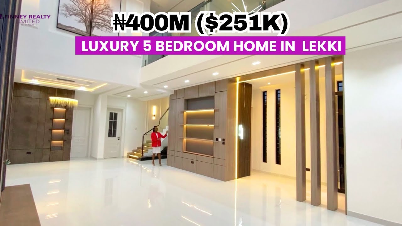 Inside a ₦400M ($251K) - 5 Bedroom Duplex in Lekki (With Gym, Swimming pool & Open Terrace)