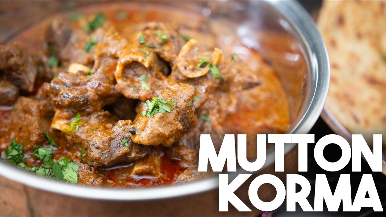 Rich & Royal Mutton Korma | Fried Onion, Cashew & Yogurt Gravy | Restaurant-Style Recipe | Kravings