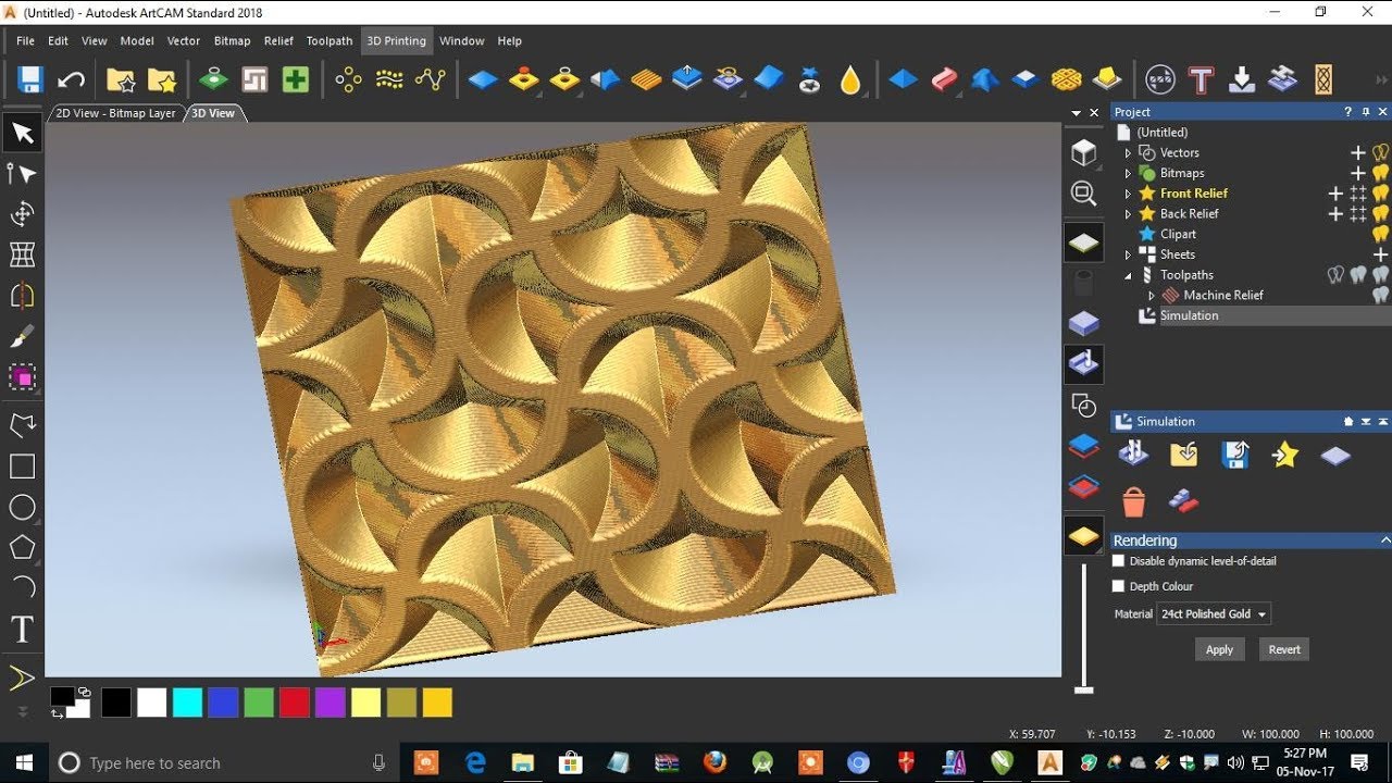 From Simple 2D drawing to 3D relief